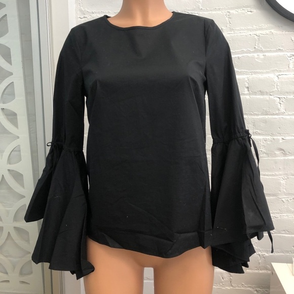 RUFFLE SLEEVE BLOUSE SIZE XS - Picture 1 of 4